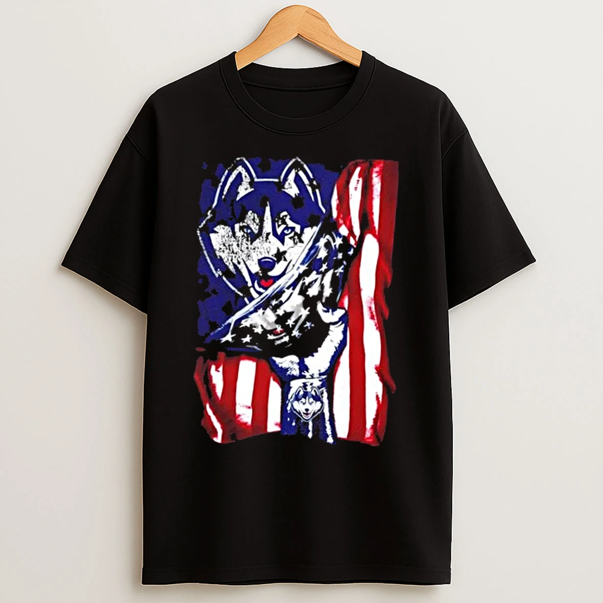 Classic Revealing The Glory Connecticut Huskies X Usa Flag T Shirts