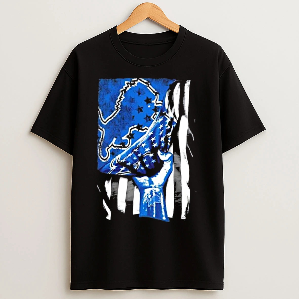 Classic Revealing The Glory Detroit Lions X Usa Flag T Shirts