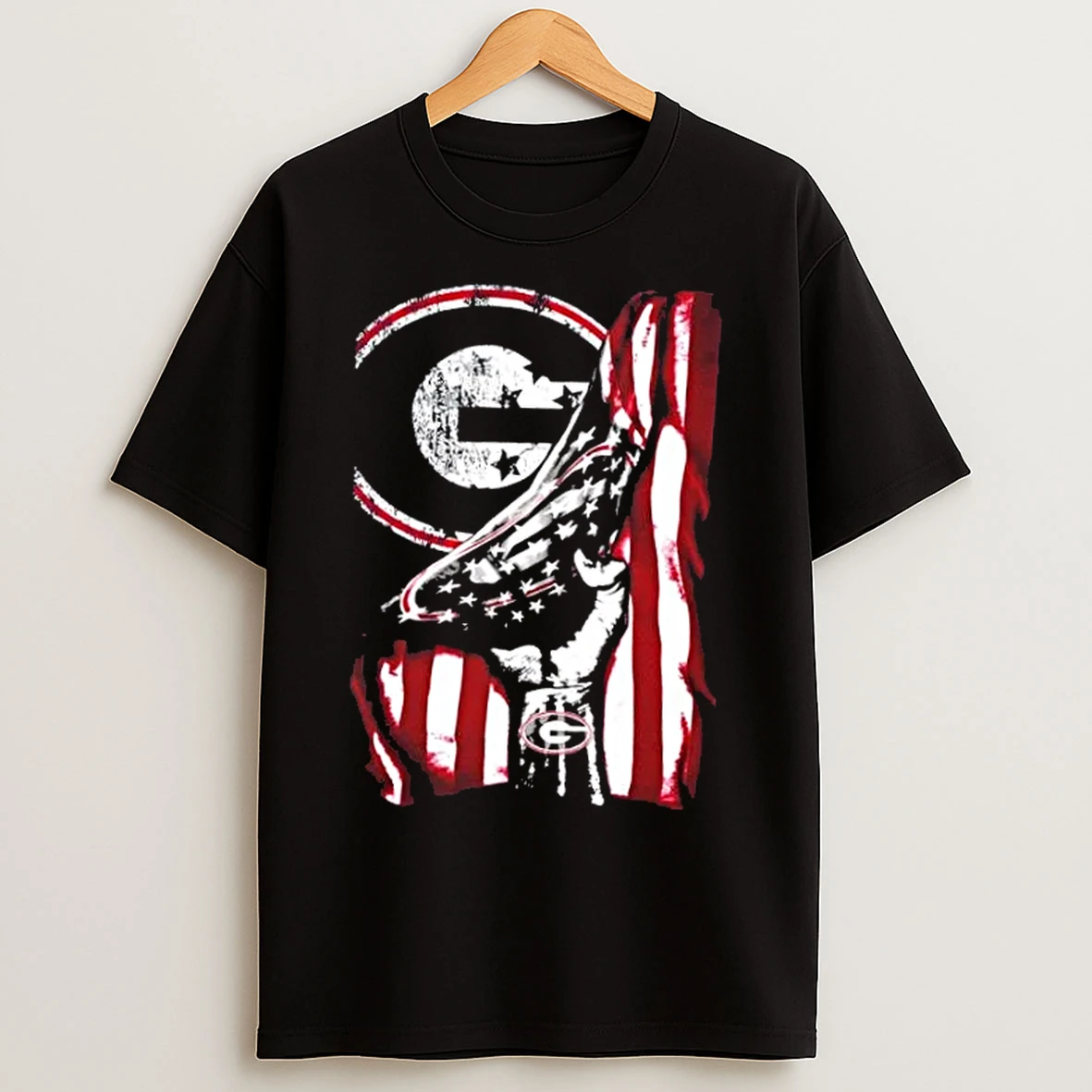 Classic Revealing The Glory Georgia Bulldogs X Usa Flag T Shirts