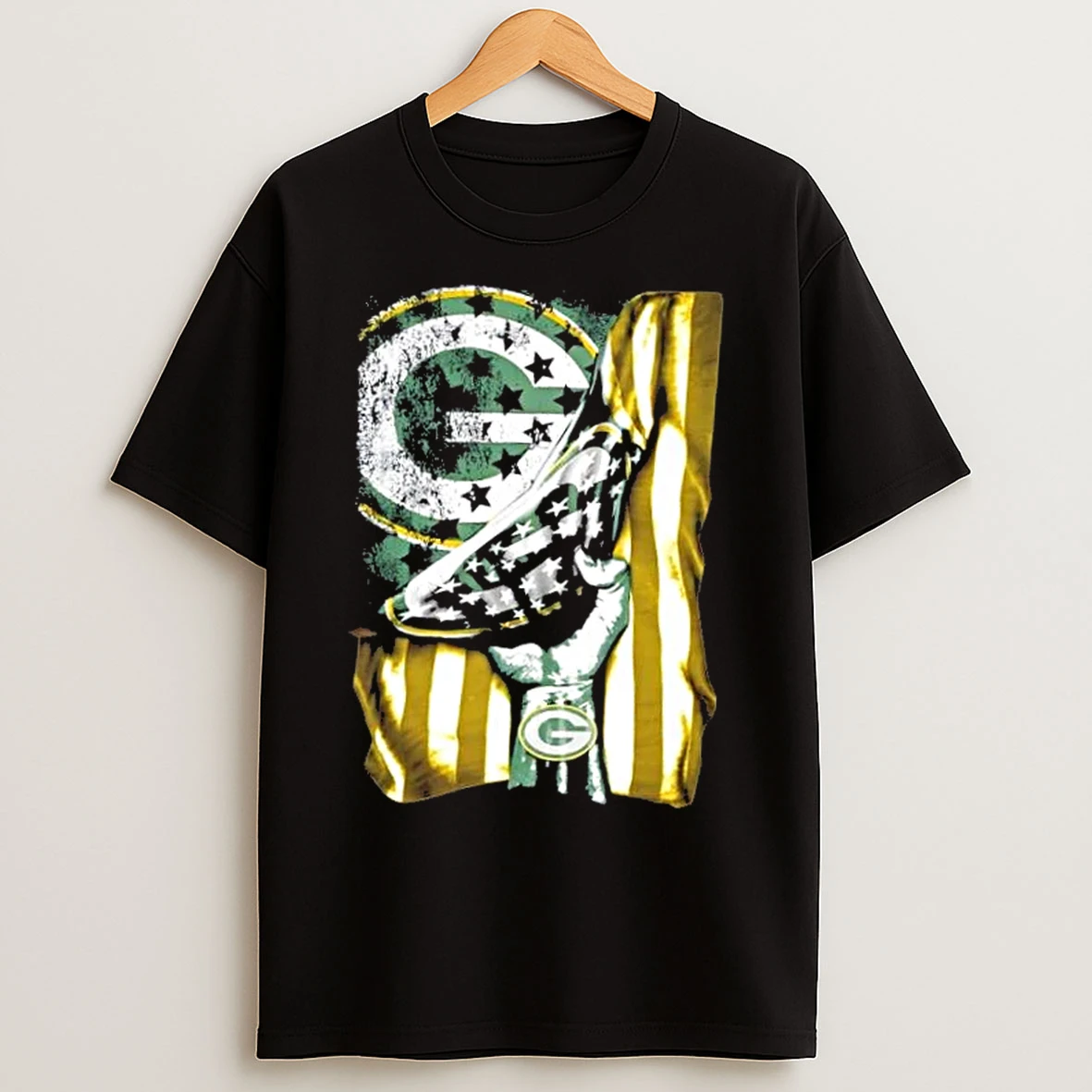 Classic Revealing The Glory Green Bay Packers X Usa Flag T Shirts