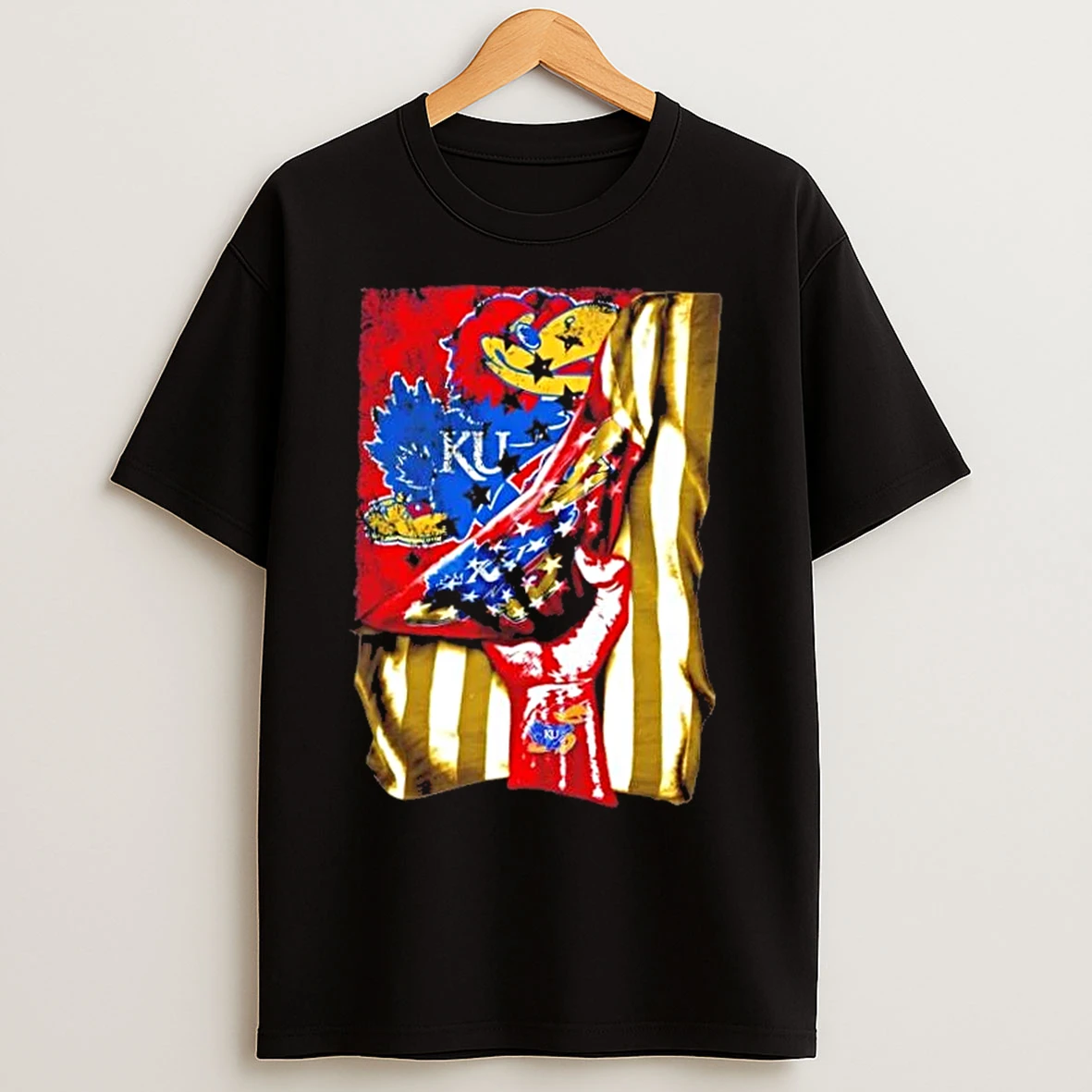 Classic Revealing The Glory Kansas Jayhawks X Usa Flag T Shirts