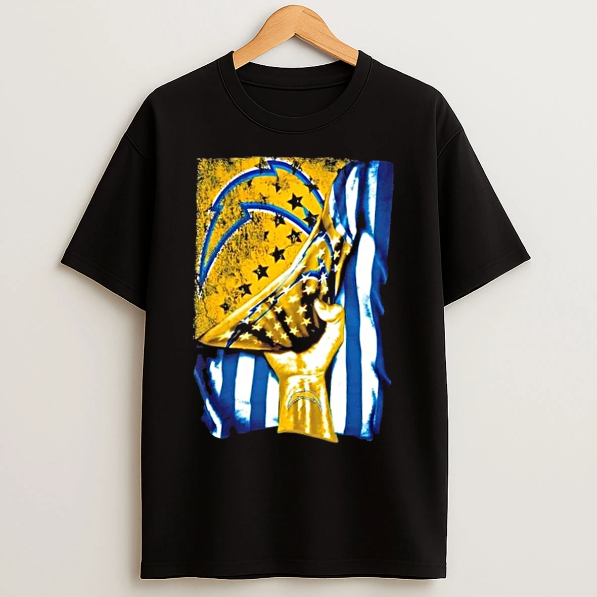 Classic Revealing The Glory Los Angeles Chargers X Usa Flag T Shirts