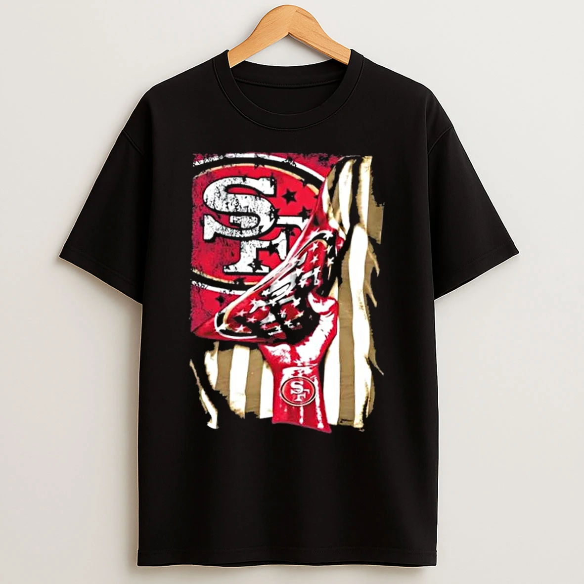 Classic Revealing The Glory San Francisco 49ers X Usa Flag T Shirts