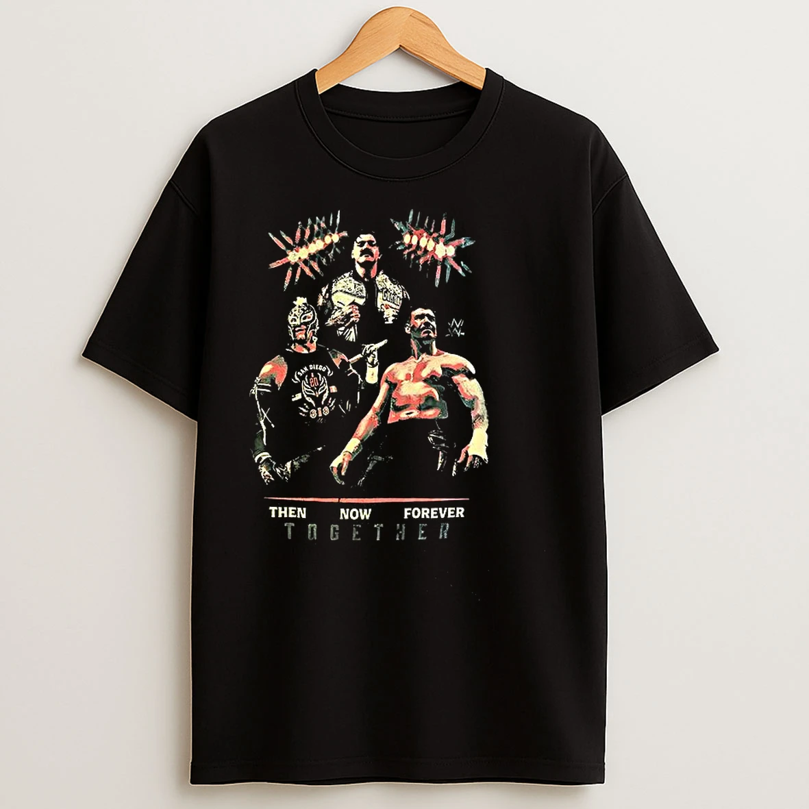Classic Rey Mysterio Eddie Guerrero And Chavo Guerrero Then Now Forever Together T Shirts