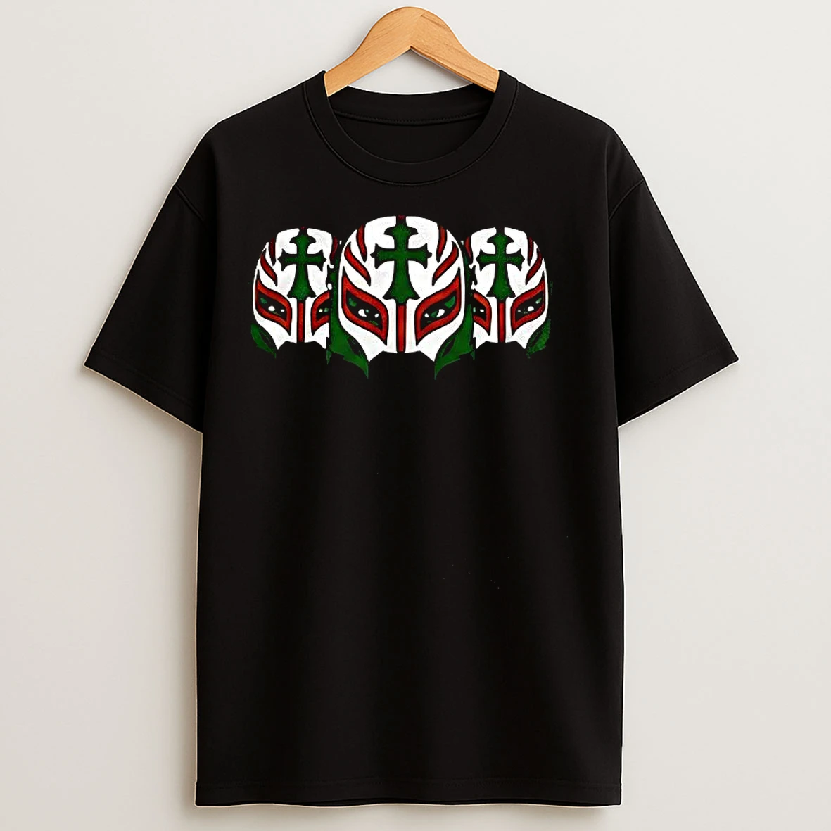 Classic Rey Mysterio Three Mask Faces T Shirts
