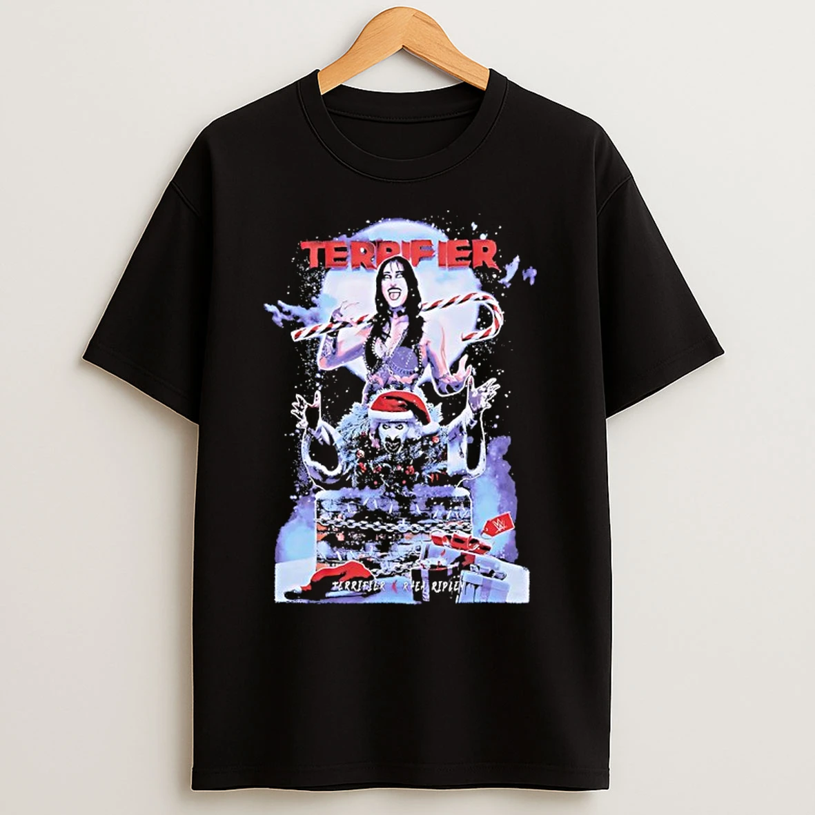 Classic Rhea Ripley Wwe X Terrifier Holiday T Shirts