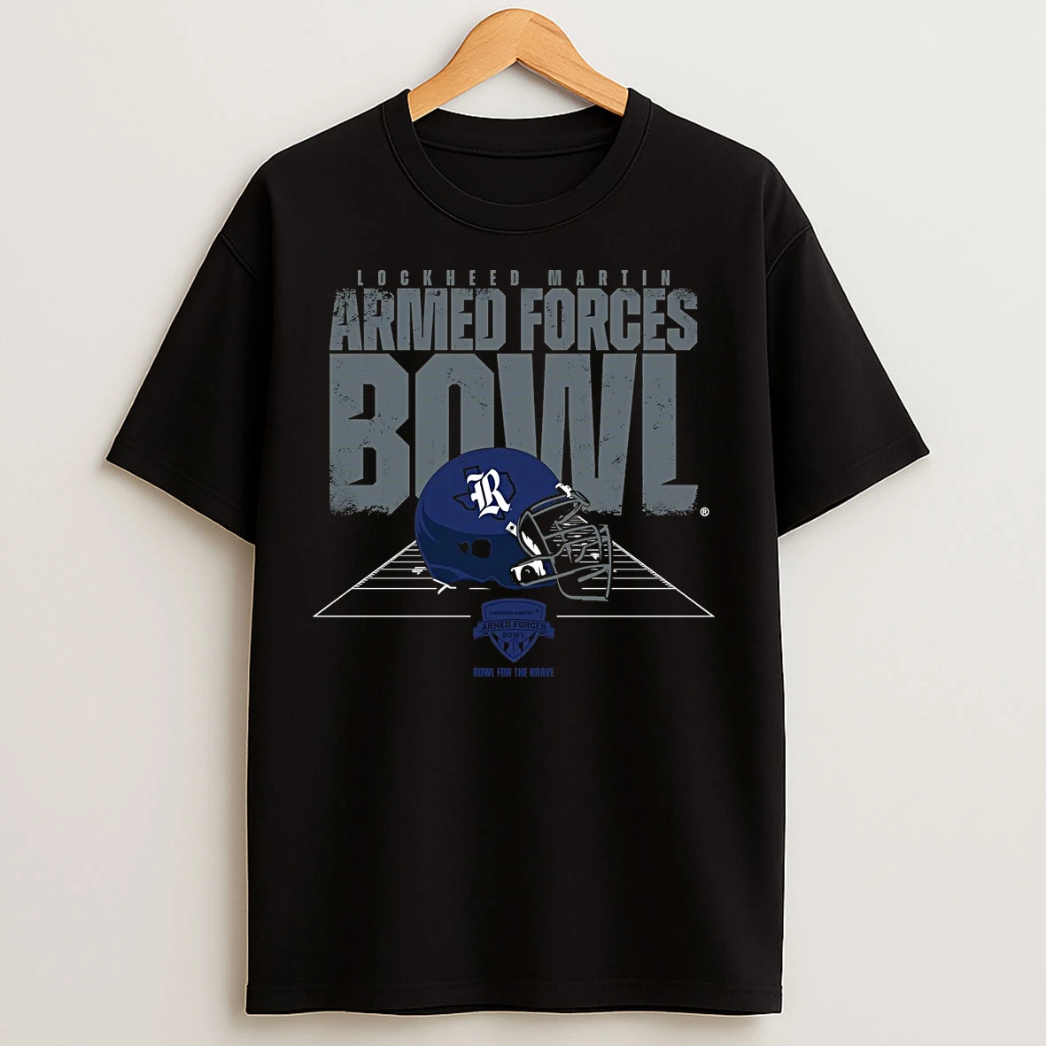 Classic Rice Owls 2026 Armed Forces Bowl Helmet T Shirts