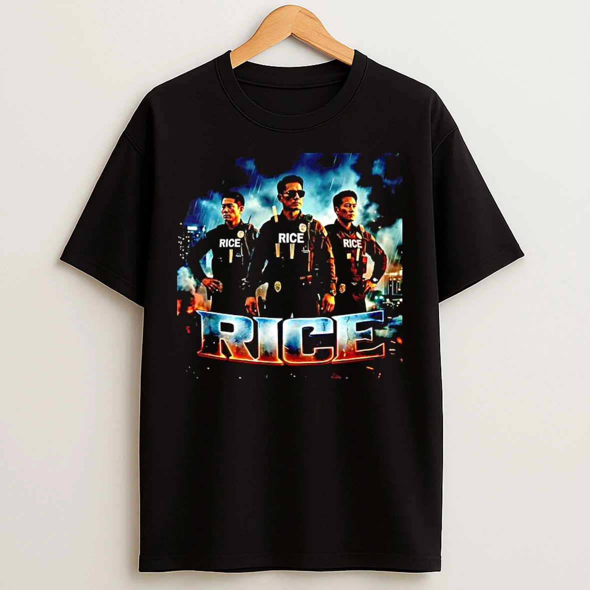 Classic Rice Police Force Graphic T Shirts