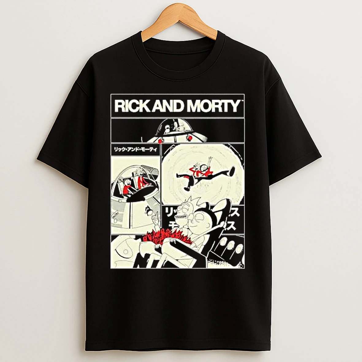 Classic Rick And Morty Comic Strip Vintage T Shirts