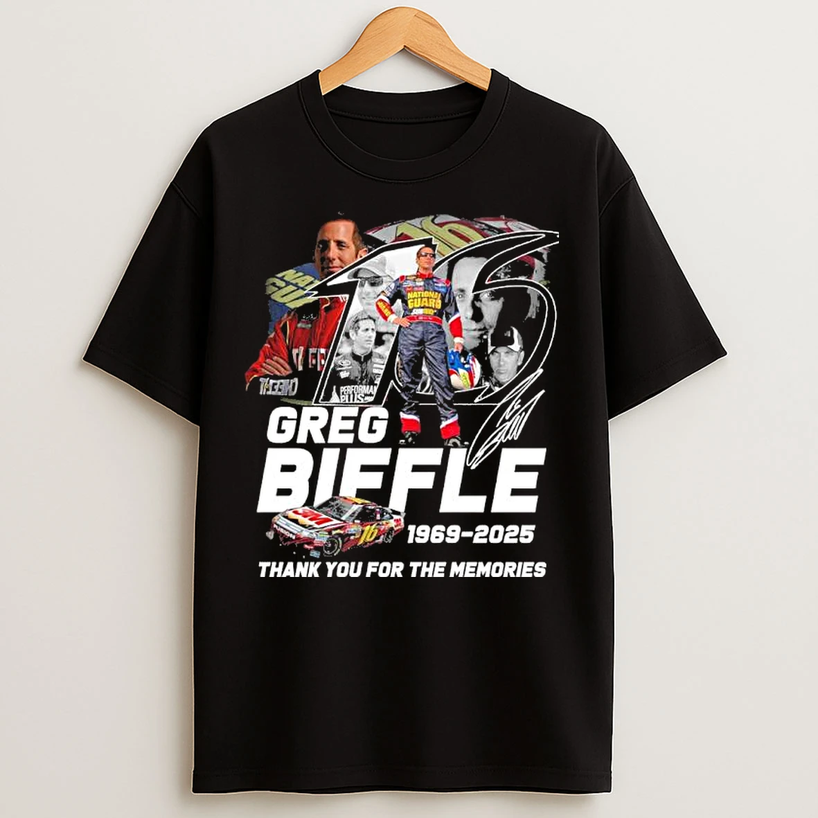 Classic Rip Greg Biffle 1969 2025 Thank You For The Memories T Shirts
