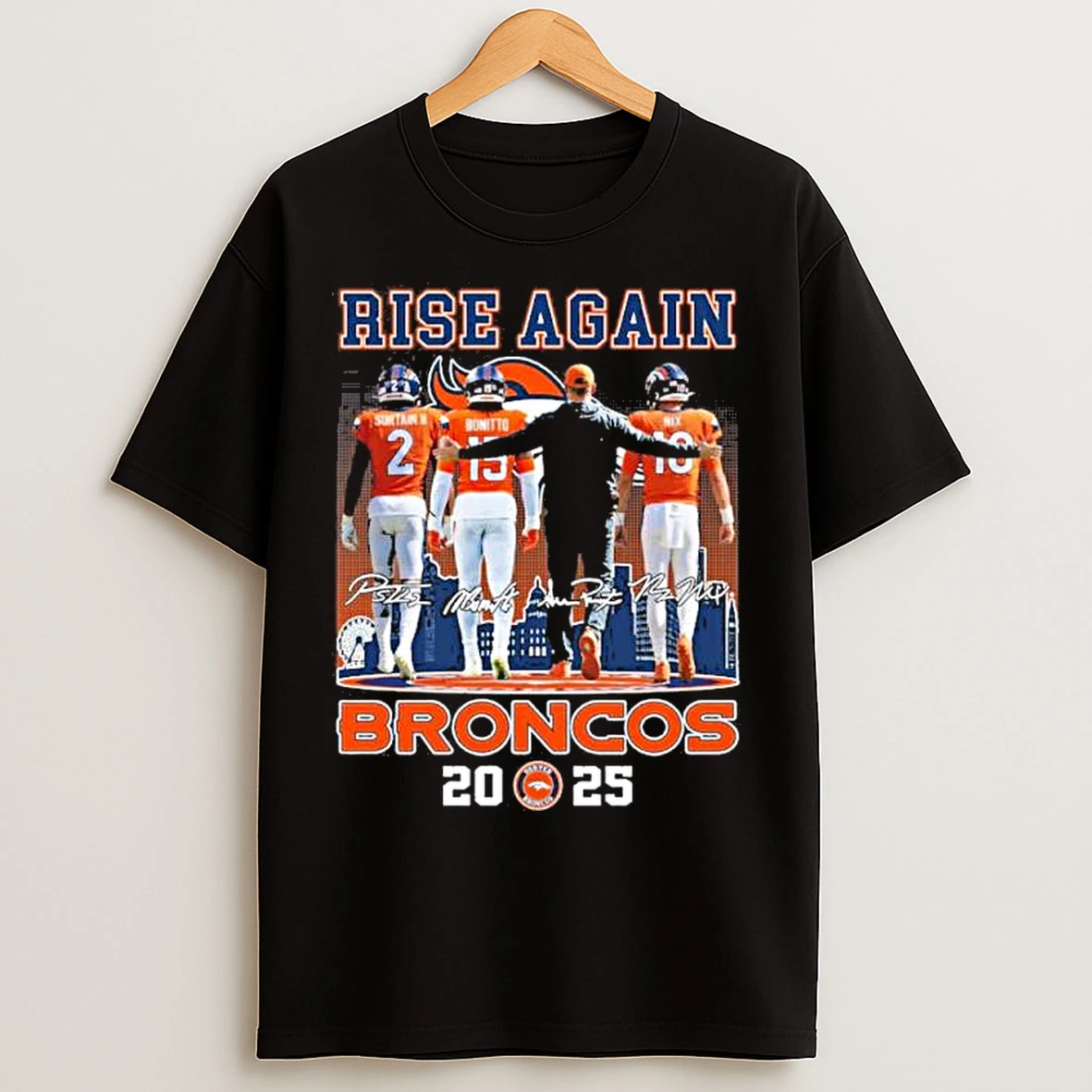 Classic Rise Again Denver Broncos 2025 T Shirts
