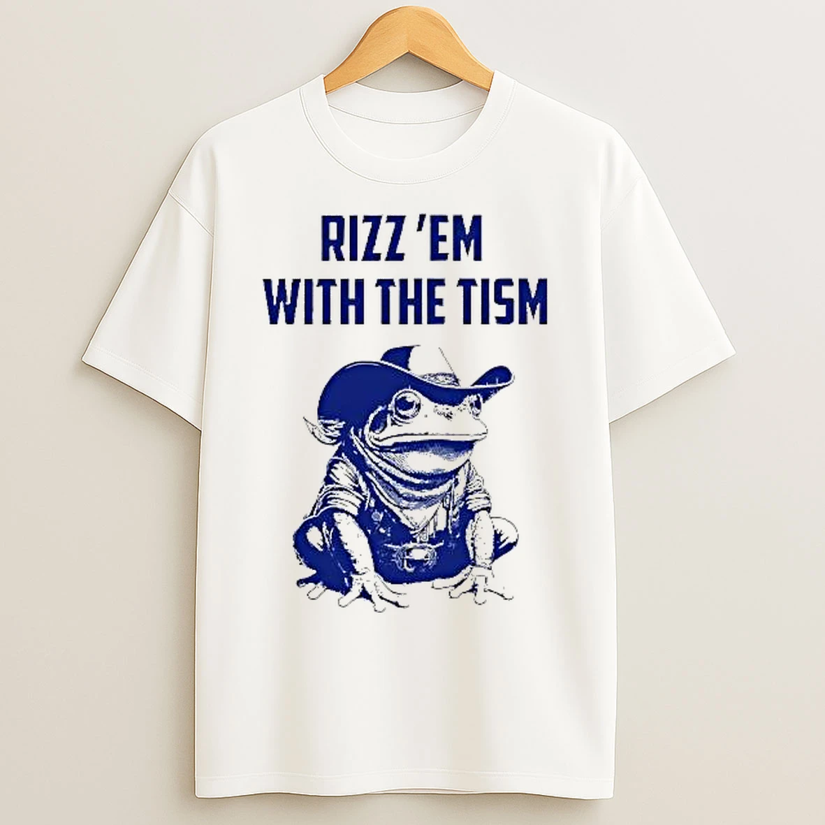 Classic Rizz Em With The Tism Frog Cowboy T Shirts