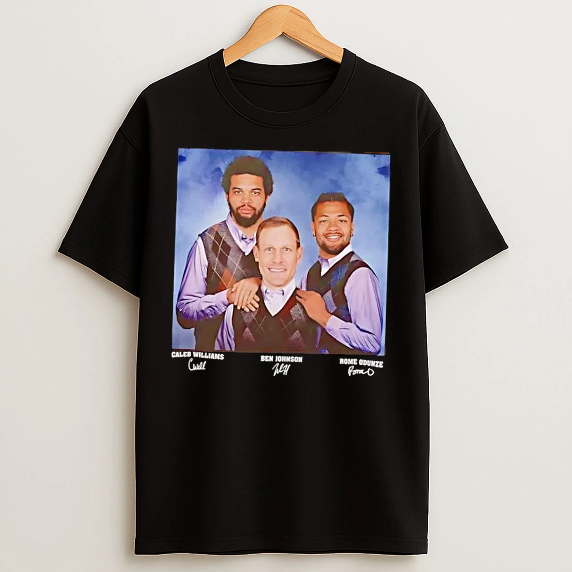 Classic Rome Odunze Caleb Williams Ben Johnson Football Chicago Step Brothers T Shirts