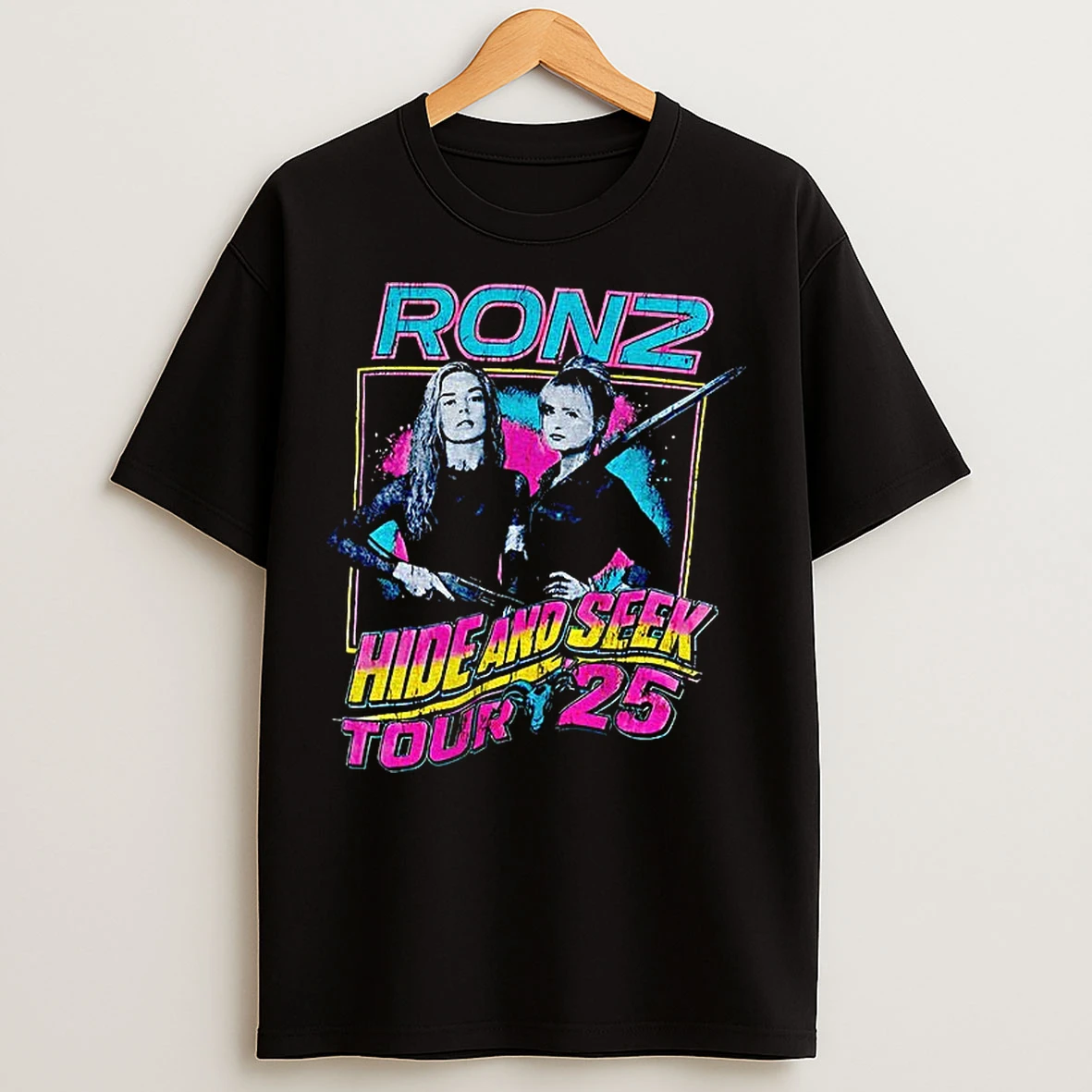 Classic Ronz Hide And Seek Tour 2025 Vintage T Shirts