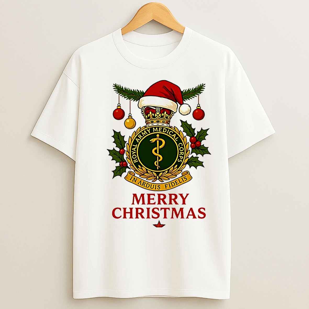 Classic Royal Army Medical Corps In Arduis Fidelis Christmas Christmas T Shirts