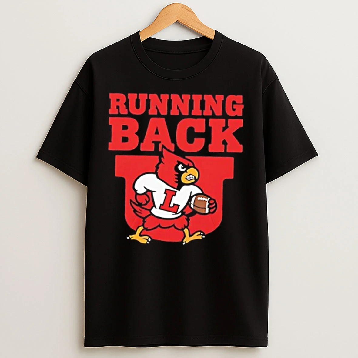 Classic Running Back Louisville Cardinals Football T Shirts