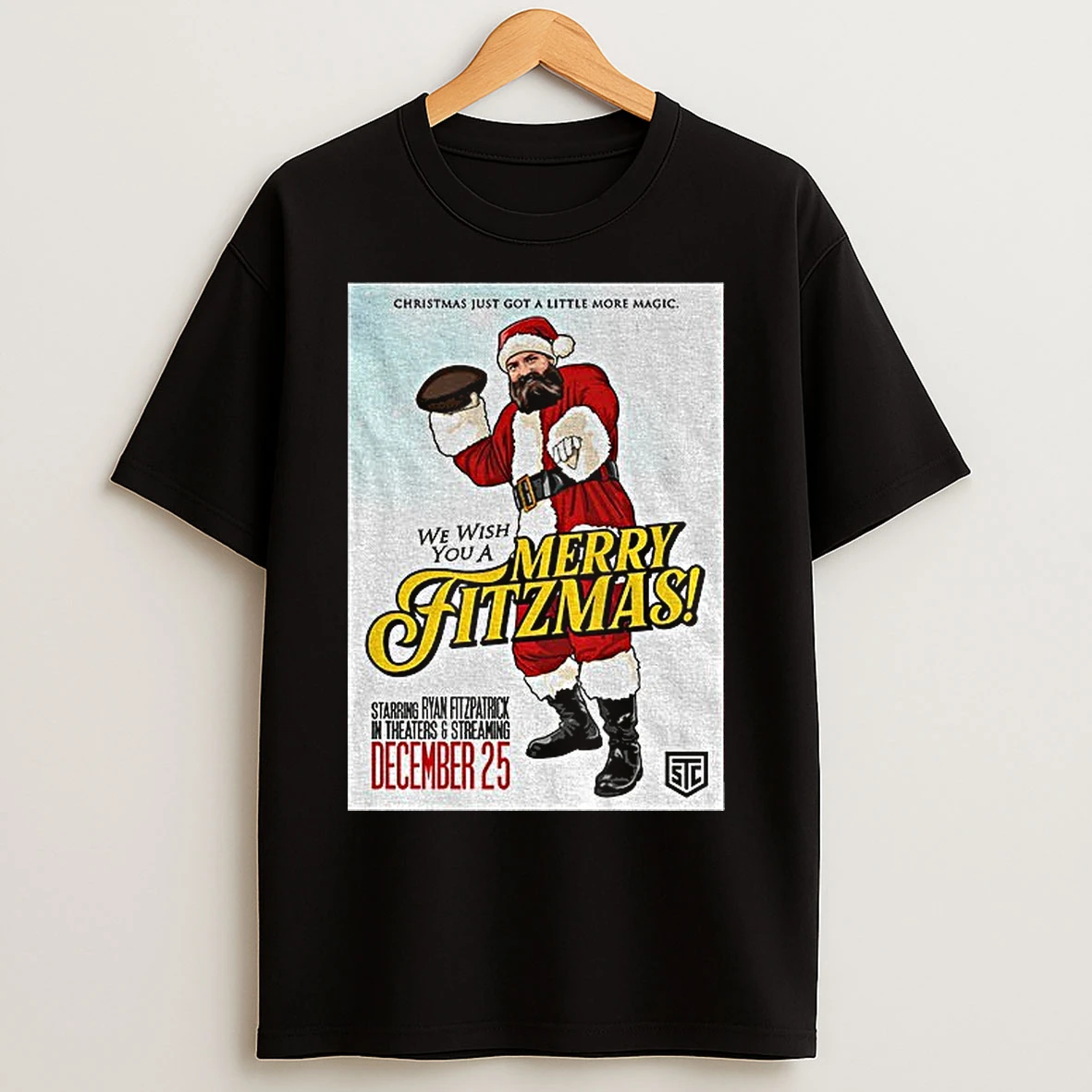 Classic Ryan Fitzpatrick We Wish You A Merry Fitzmas Movie Christmas T Shirts