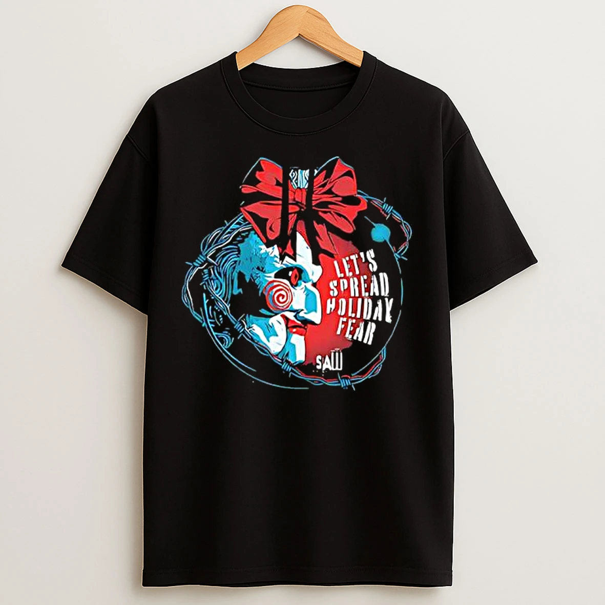 Classic Saw Lets Spread Holiday Fear T Shirts