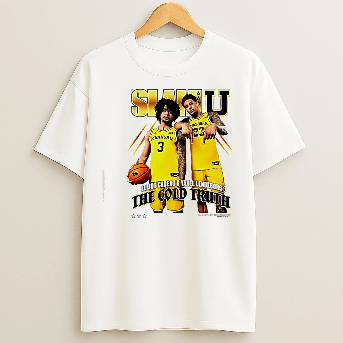 Classic Slam Elliot Cadeau Yaxel Lendeborg The Cold Truth Michigan Jersey T Shirts