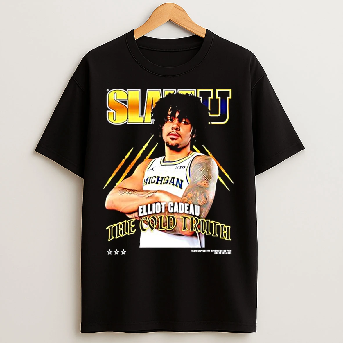 Classic Slam Elliot Cadeau The Cold Truth Michigan Jersey T Shirts