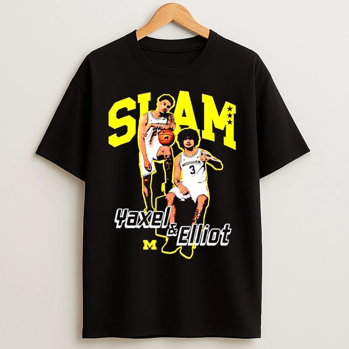Classic Slam Yaxel Elliot Michigan Jersey T Shirts