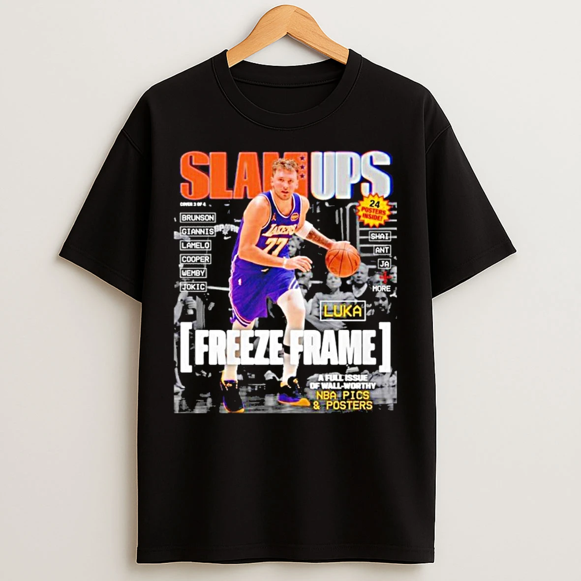 Classic Slamups Luka Doncic La Lakers Magazine T Shirts