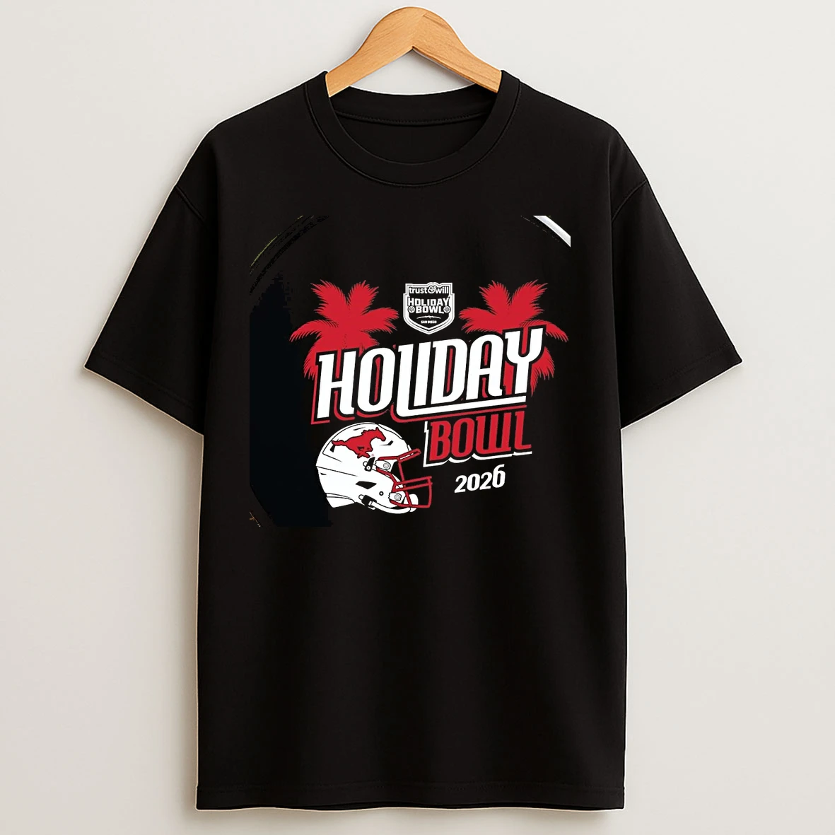 Classic Smu Mustangs 2026 Holiday Bowl Helmet Chriast T Shirts