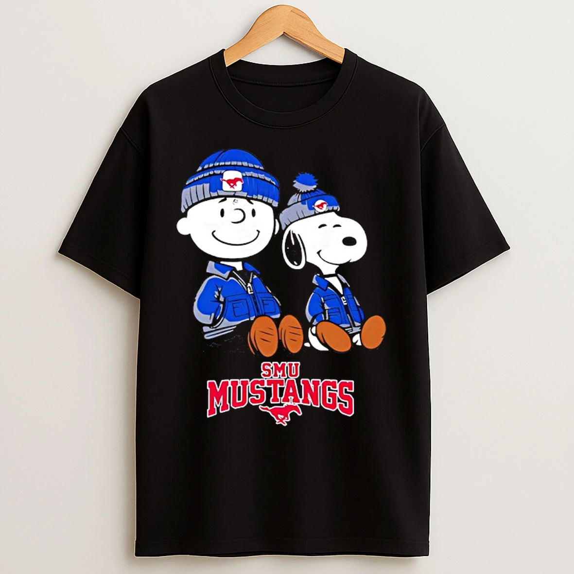 Classic Smu Mustangs X Snoopy And Charlie Brown T Shirts