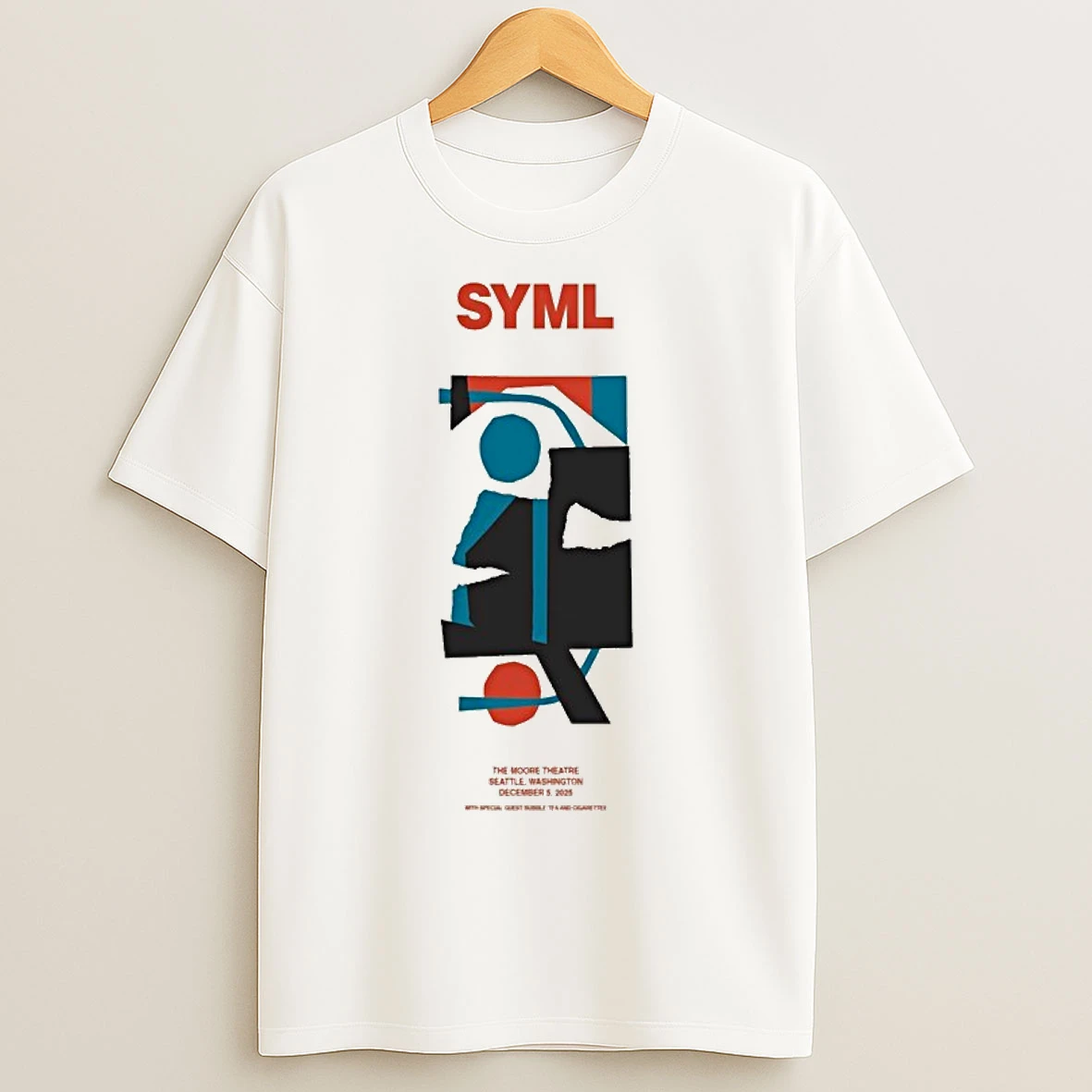 Classic Syml Seattle Washington Dec 5 2025 Concert T Shirts