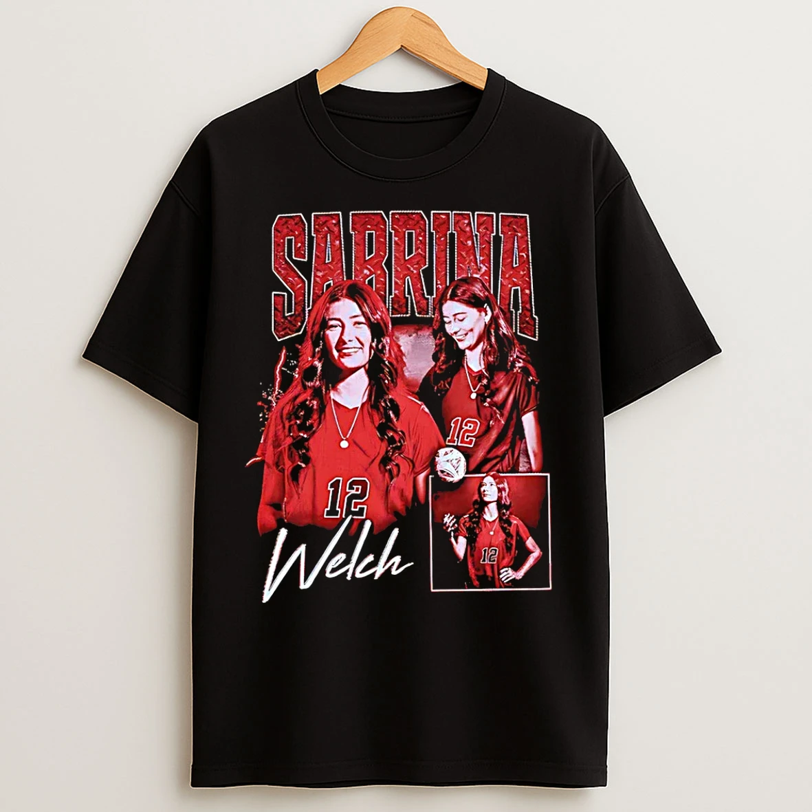Classic Sabrina Welch Defender Forward Player Collage T Shirts