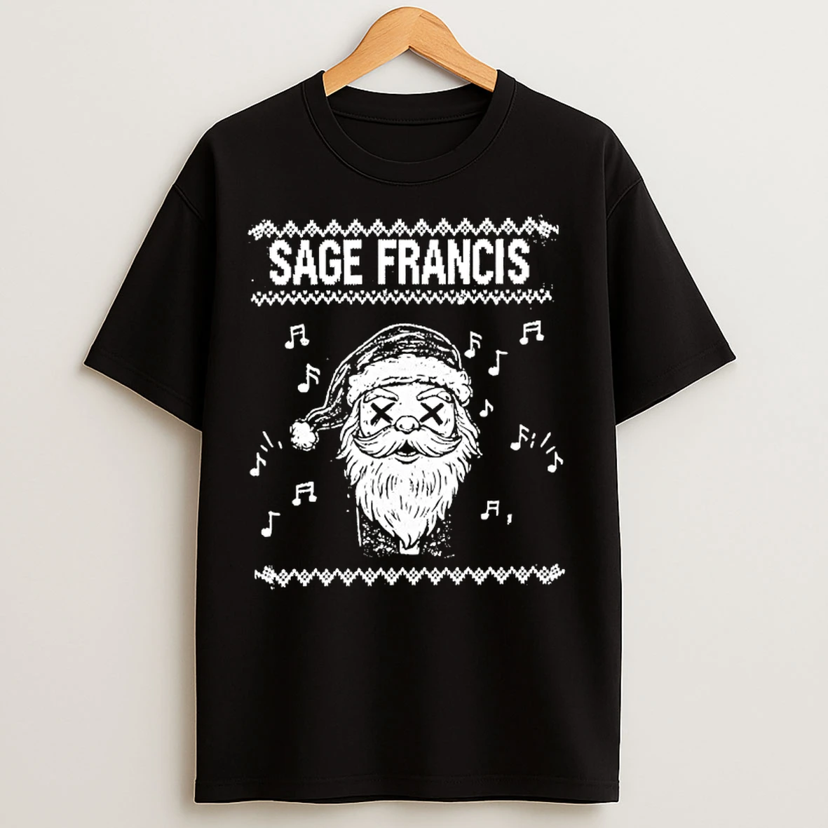 Classic Sage Francis Santa Ugly Christmas T Shirts