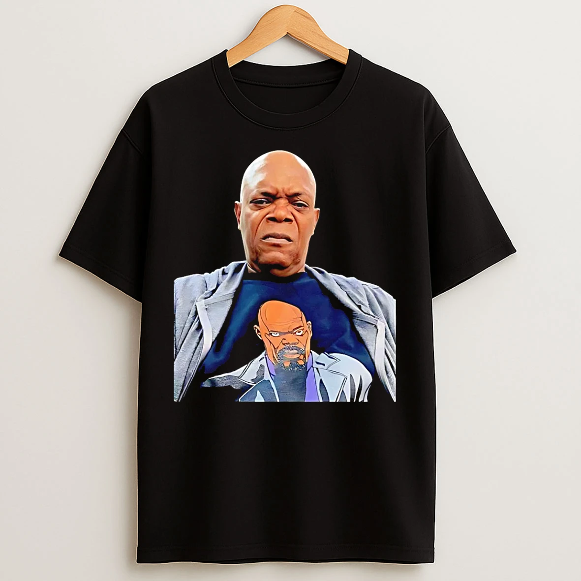 Classic Samuel L Jackson Wearing A Of Himself T Shirts