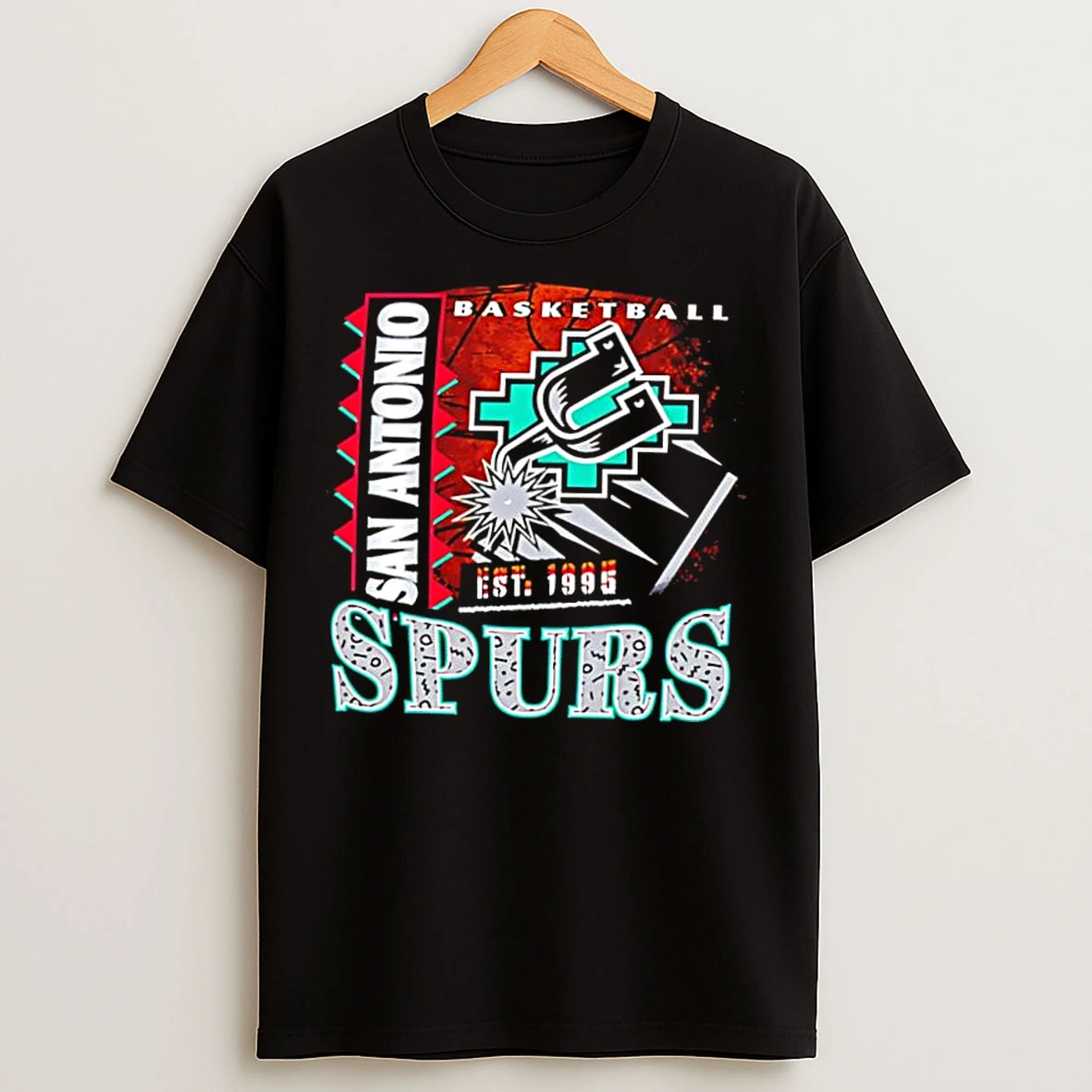 Classic San Antonio Spurs Hardwood Classics Regional Franklin T Shirts