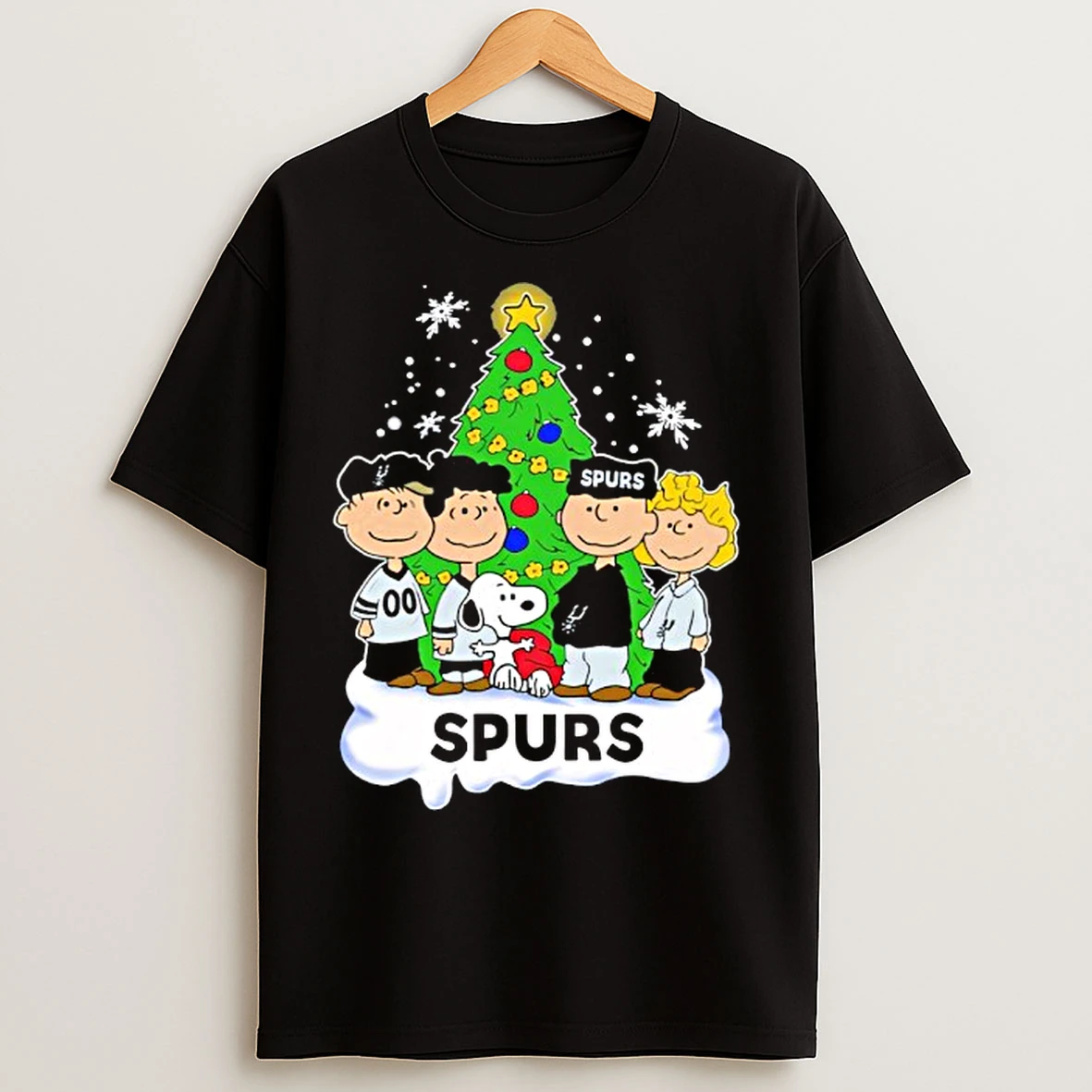 Classic San Antonio Spurs X Snoopy The Peanuts Holiday Christmas T Shirts