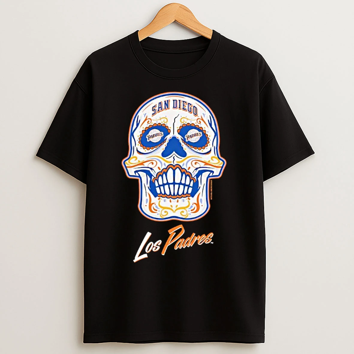 Classic San Diego Padres Mitchell Ness Sugar Skull T Shirts