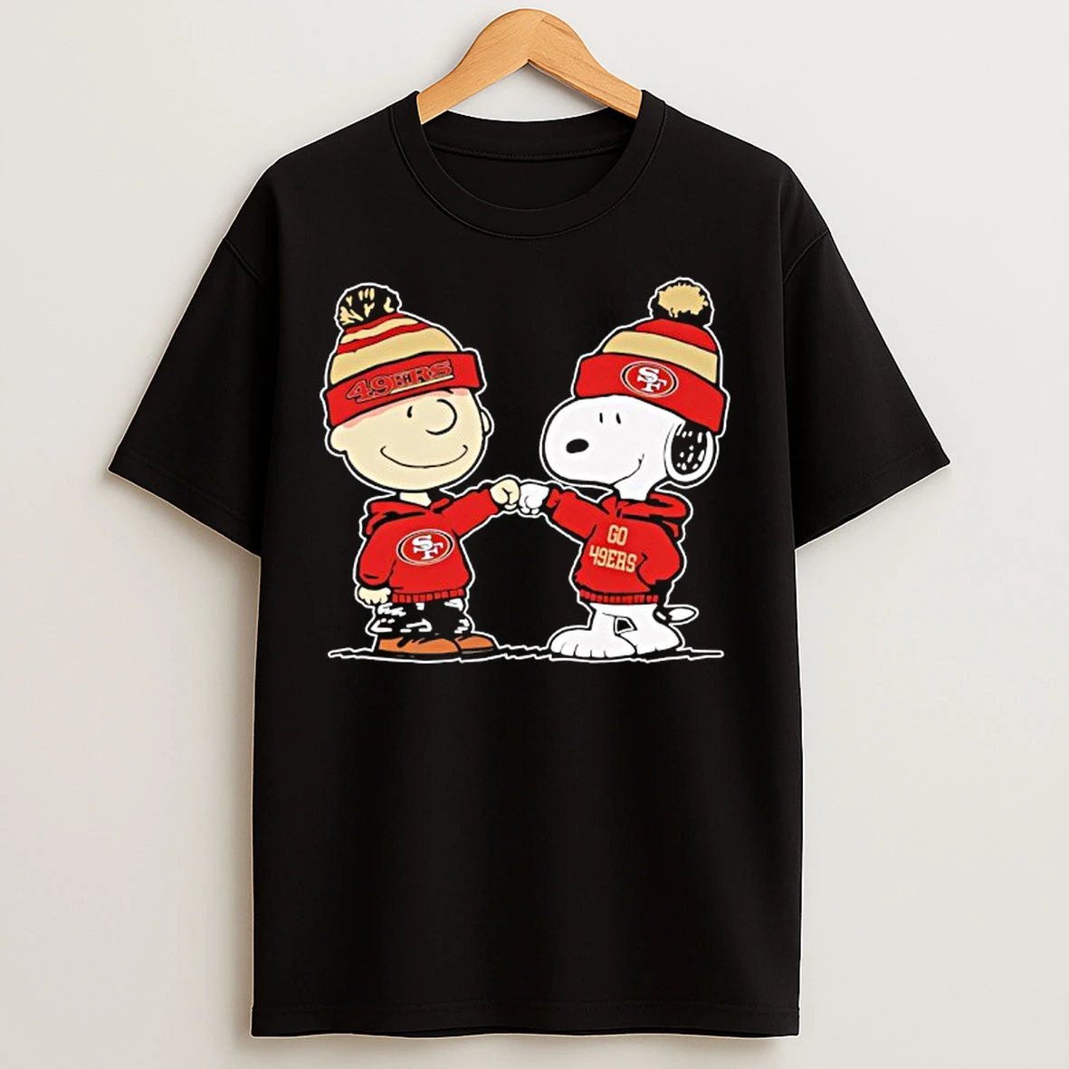 Classic San Francisco 49ers Snoopy And Charlie Brown Best Friends T Shirts