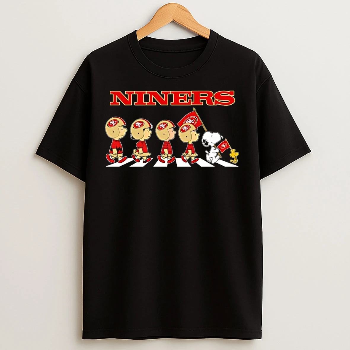 Classic San Francisco 49ers X Peanuts Snoopy Abbey Road T Shirts