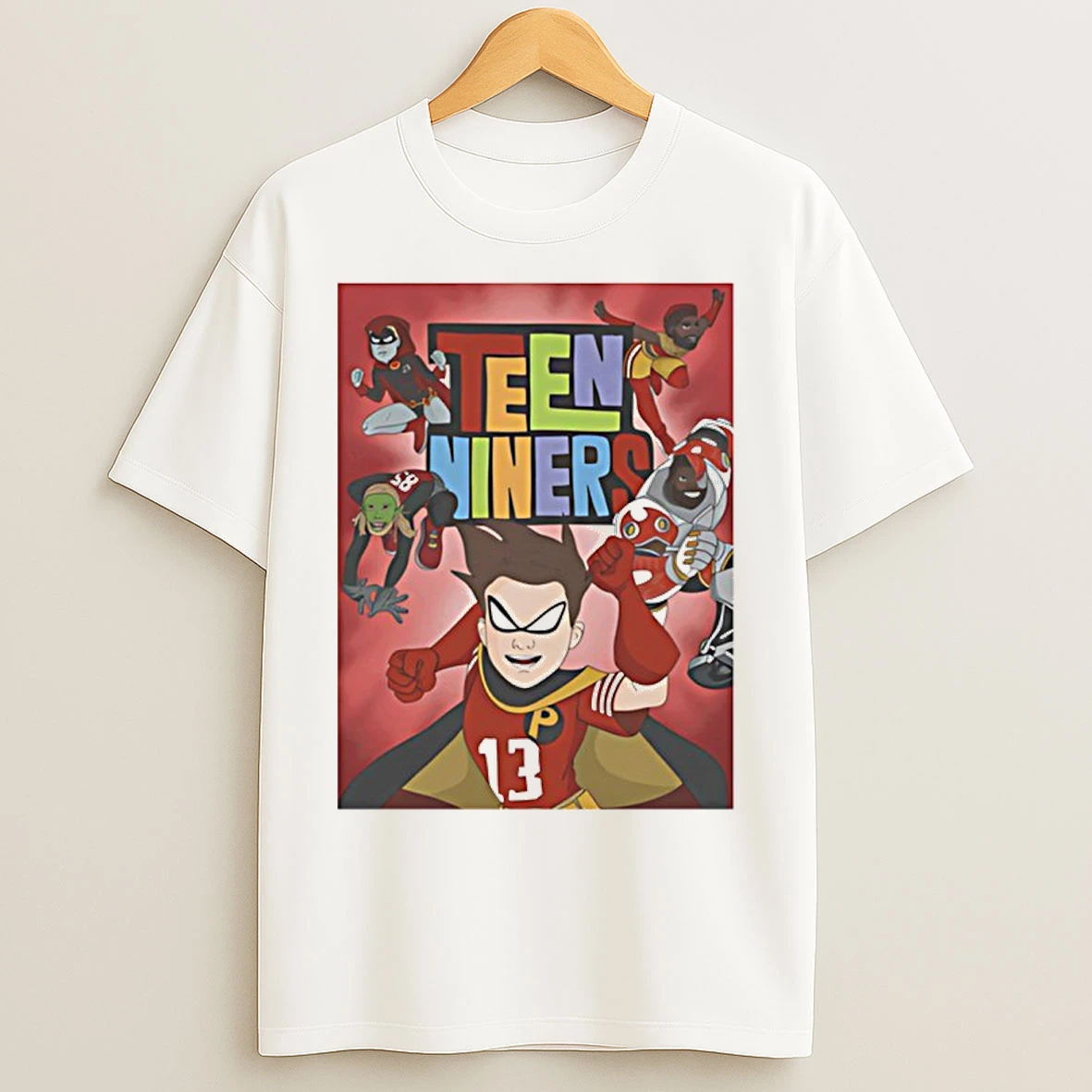 Classic San Francisco 49ers X Super Hero Dc Comics Teen Niners T Shirts