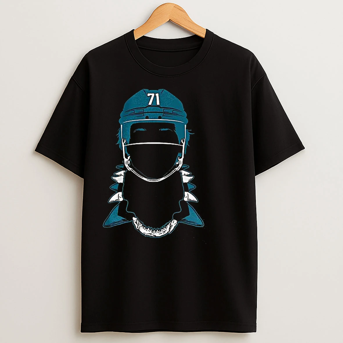 Classic San Jose Sharks Macklin Celebrini Ice Hockey Tooth Necklace Silhouette T Shirts