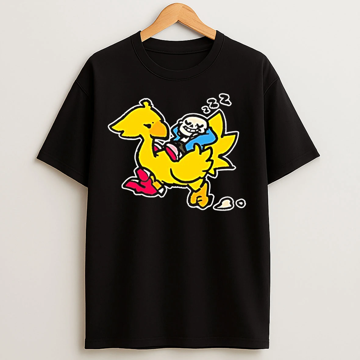 Classic Sans And Chocobo T Shirts