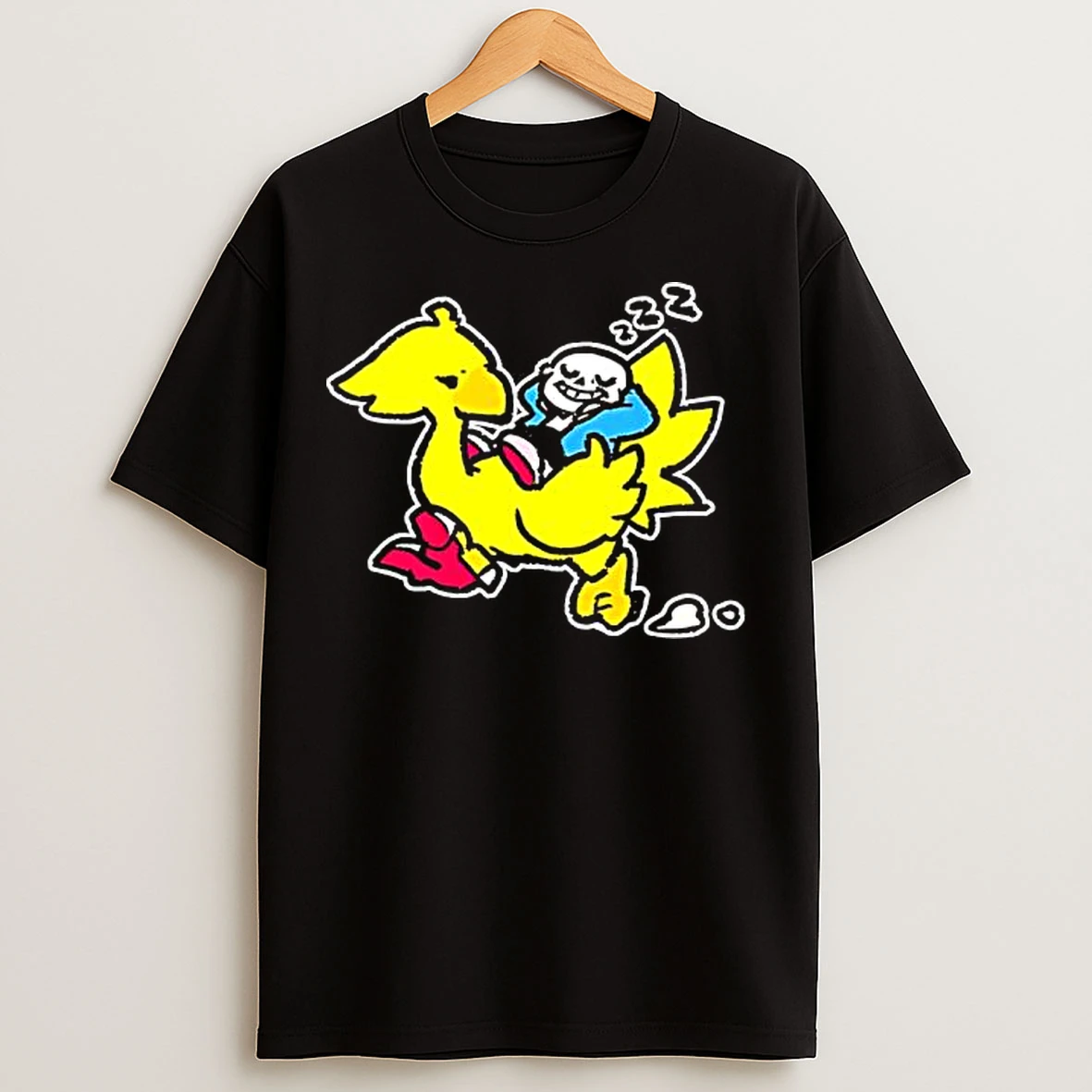 Classic Sans And Chocobo Character T Shirts