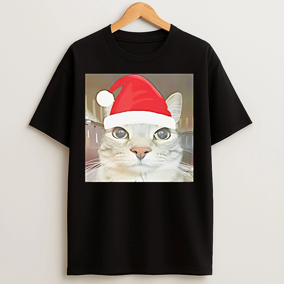 Classic Santa Cat Meme Christmas Christmas T Shirts