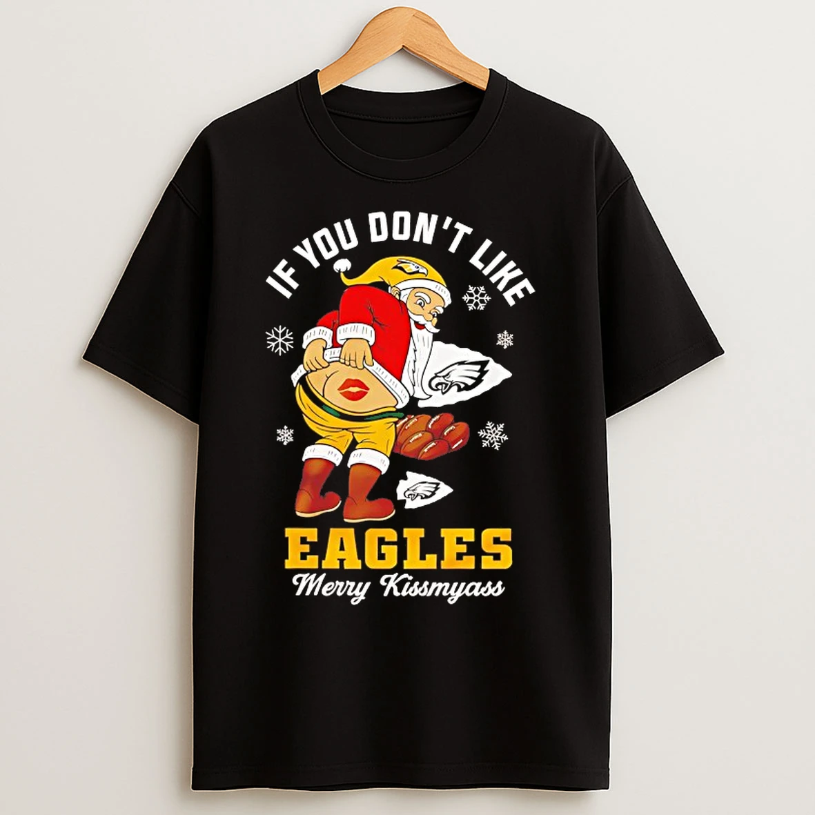 Classic Santa Claus If You Dont Like Eagles Merry Kissmyass T Shirts