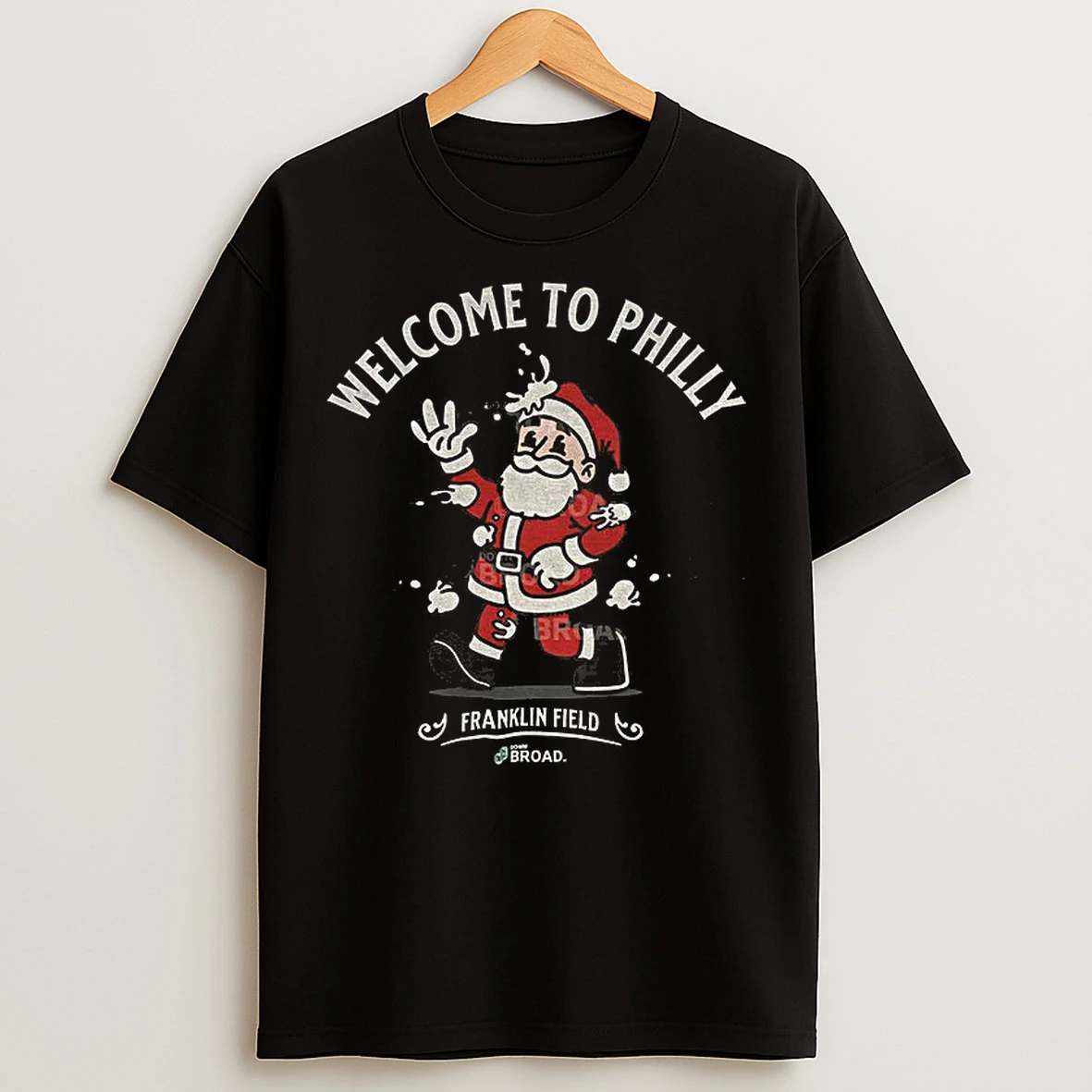 Classic Santa Claus Welcome To Philly Franklin Field Philadelphia Eagles Nfl Football 2025 T Shirts