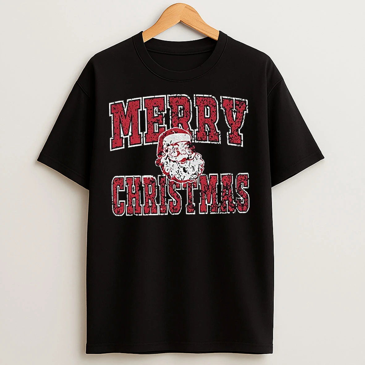 Classic Santa Claus Big Face Merry Christmas T Shirts
