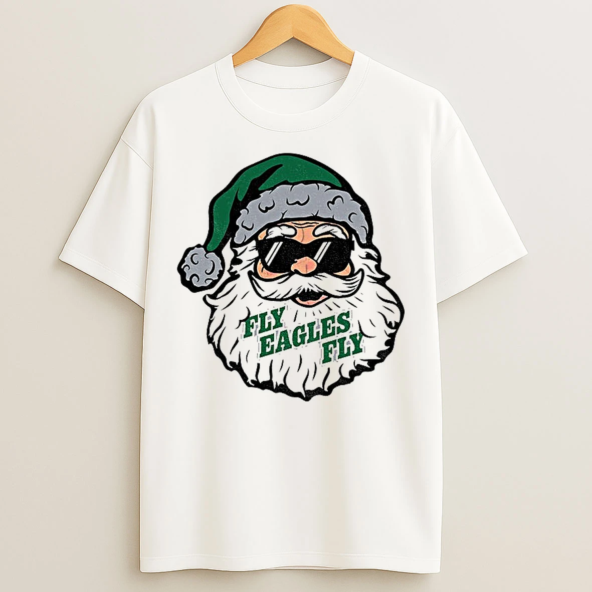 Classic Santa Claus X Philadelphia Eagles Fly Eagles Fly Football 2025 Christmas T Shirts