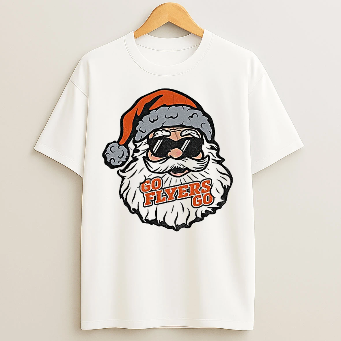 Classic Santa Claus X Philadelphia Flyers Go Flyers Go Hockey 2025 Christmas T Shirts