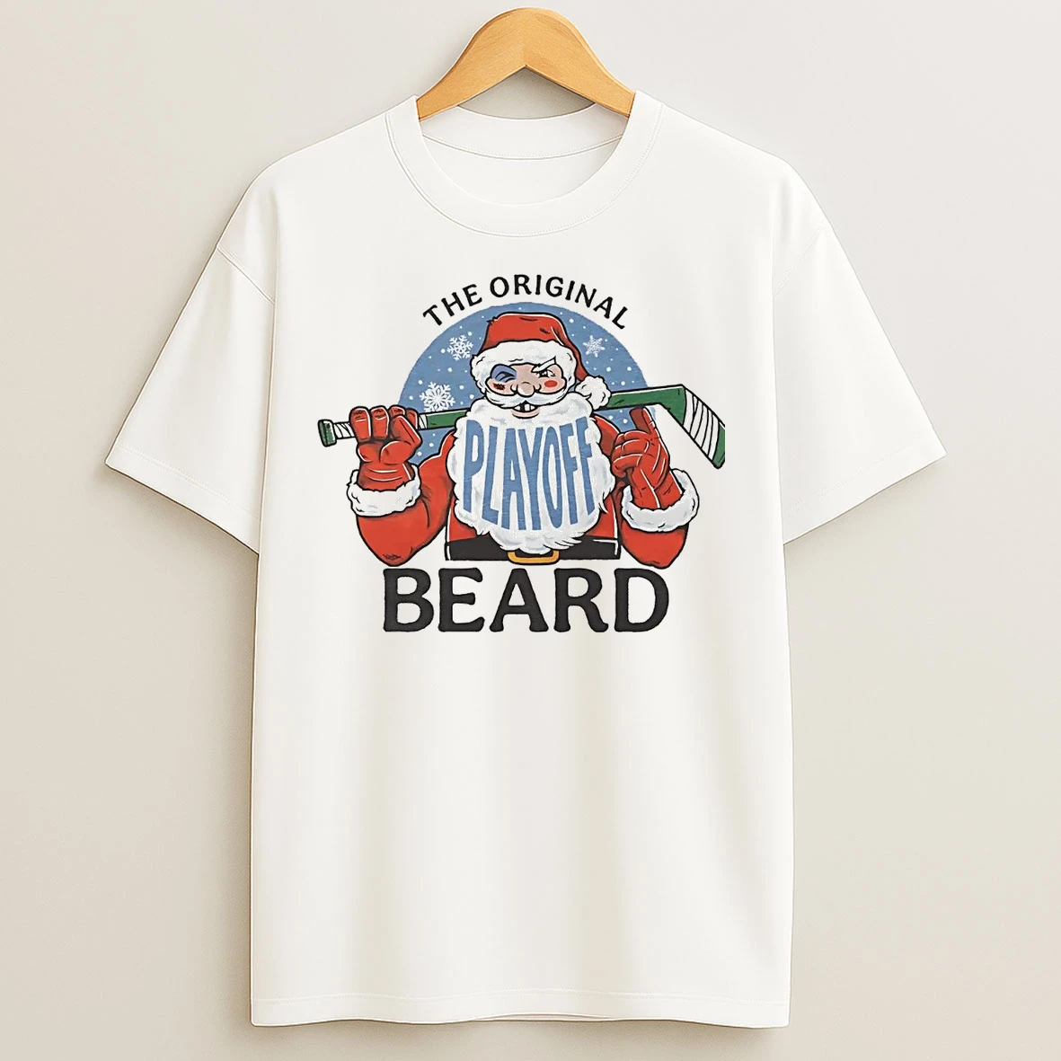 Classic Santa The Playoff Beard Christmas T Shirts