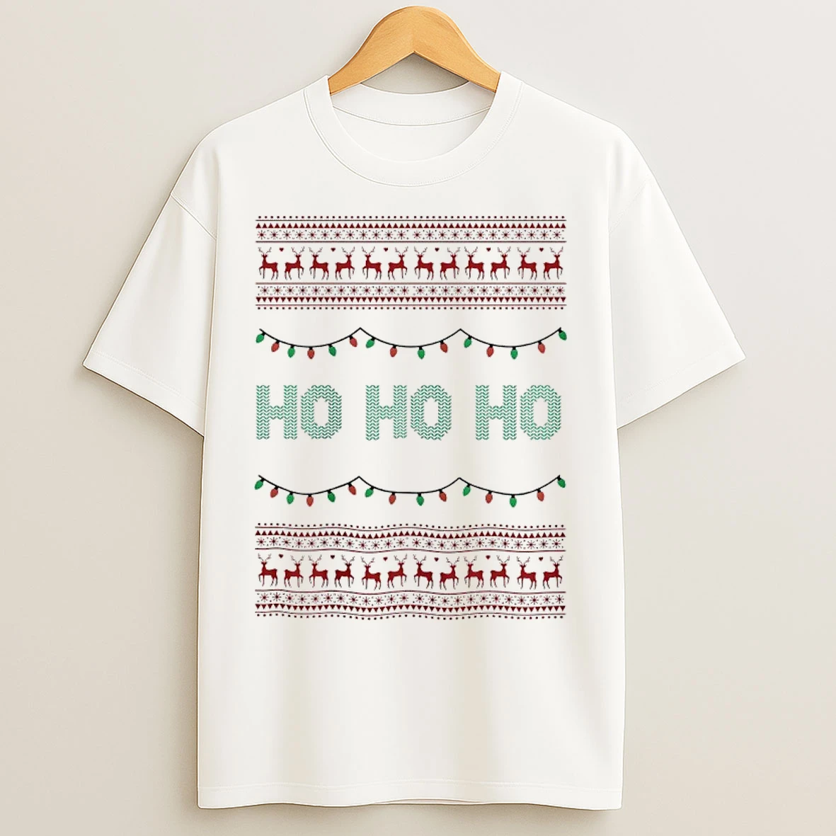 Classic Santas Ho Ho Ho Ugly Christmas T Shirts
