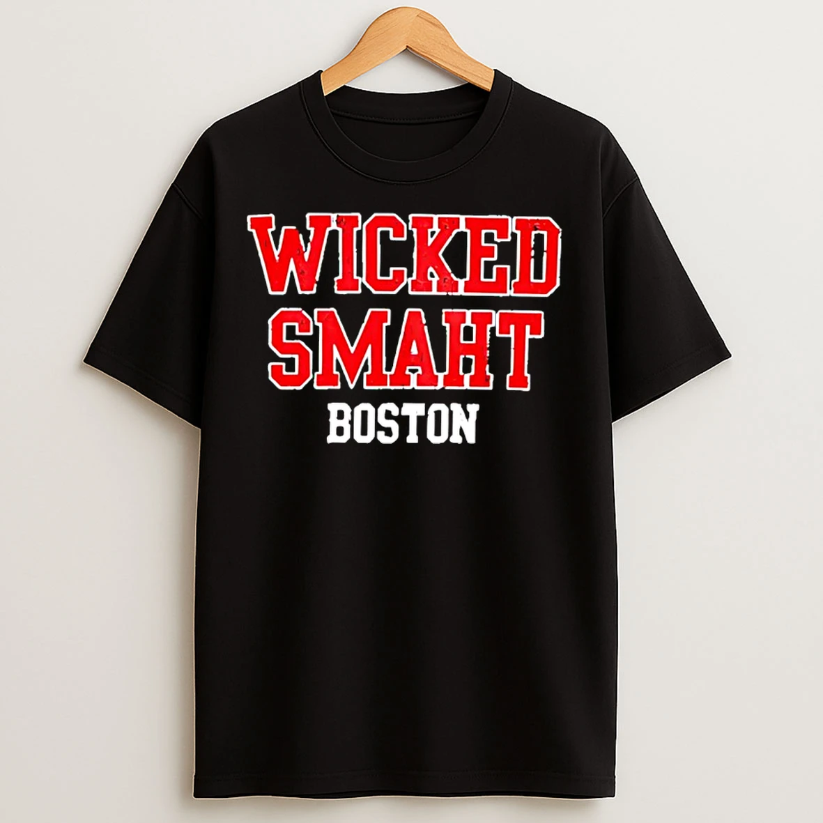 Classic Sarai Diaz Wearing Wicked Smaht Boston T Shirts